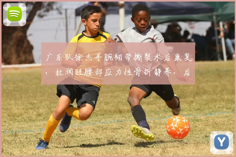 广东队徐杰手腕韧带撕裂术后康复，杜润旺腰部应力性骨折静养，后卫与前锋复出时间表对比
